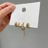 Clip de Hélice de Metal Irregular para Oreja Traje Corea del Sur Dongdaemun 2021 Nueva Moda Frío Fresco Sentido del Diseño