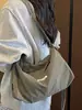 Bolso de hombro estilo ins japonés, simple y casual, alto valor estético, bolsa tipo albóndiga de gran capacidad, adecuado para estudiantes universitarios para la clase y el transporte, bolso cruzado