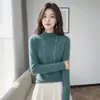 2026 Puyuan Source Andy Veludo Meia-Alta Gola Redonda Alta Elasticidade Manga Longa Slim Fit Top Base Camisa Base Roupa Íntima Feminina