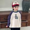 Sudadera de Otoño para Niños Top Infantil 2025 Nuevo Estilo de Otoño Sudadera de Manga Raglán para Niños Camiseta Básica de Principios de Otoño
