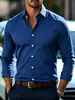 Camisas para Hombre Talla Europea Transfronterizas Amazon Aliexpress Sitio Independiente Camisas para Hombre Commute de Negocios Camisas Finas