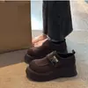 Zapatos de Moda Versátiles Estilo Universitario con Suela Gruesa para Mujer 2026 Otoño Nueva Llegada Estilo Japonés Plantilla Elevadora Zapatos Birkenstock Mocasines Casuales