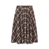 Exportación Transfronteriza Ropa de Mujer Estilo Europeo y Americano Za Aliexpress Popular Cintura Alta Holgada Aspecto Adelgazante Falda Línea A Cintura Elástica Falda Larga