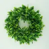 Corona de Flores Artificiales Transfronteriza de Amazon, Decoración Estilo Americano, Corona de Hierba con Colgante de Fruta en Forma de Corazón, Corona de Puerta de Amazon Corona de Hierba