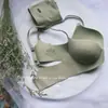 Nuevo sujetador francés simple británico de seda de hielo sin costuras inalámbrico sexy push up para mujer