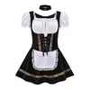 Populares Trajes Alemanes Europeos y Americanos de Oktoberfest Badalia Vestido Étnico de Sirvienta Trajes de Performance Escénica