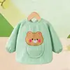 Babero Impermeable de Pana para Bebé para Comer, Anti-Suciedad, Otoño e Invierno, Babero Unisex para Bebé, Babero Infantil