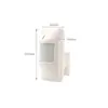 Detector Infrarrojo Cableado Transfronterizo con Alarma Cableada para Puerta y Ventana, Función de Control Remoto, Alarma Antirrobo para el Hogar