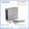 Habitação de perfil de alumínio integrada com jateamento de areia por oxidação direto da fábrica SZOMK Habitação de alumínio para dissipação de calor de instrumento C- B50