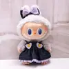 Solo ropa] Ropa de muñeca de peluche de vinilo labubu de 38 cm para labubu traje casual sombrero de muñeca