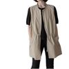 En Stock Nueva Temporada Primavera y Verano Estilo Coreano Casual Cordón Simple Artístico Chaleco Chaqueta de Longitud Media para Mujer Top en Capas
