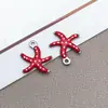 Acero Inoxidable Goteo de Aceite Serie Oceánica Pulpo, Delfín, Estrella de Mar, Cangrejo Colgante Arete Collar DIY Accesorios de Joyería