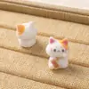 Nuevos Mini tamaño pequeño Gatos de la Suerte Polar Corto Resina Pequeños Adornos Paisaje Micro Bonsái Coche Decoraciones de Escritorio Accesorios