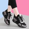 Sapatos Femininos de Verão com Solas Macias, Sapatos de Caminhada de Couro Versáteis para Mães, Sapatos Preguiçosos Slip-On, Malha Respirável, Sapatos de Tamanho Grande para Exportação