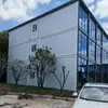 Casa Móvel Contêiner com Parede Cortina de Vidro de Camada Dupla, Casa em Caixa de Embalagem Desmontável, Casa Pré-fabricada para Canteiro de Obras, Montagem de Casa para Departamento de Projeto