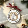 Novedad transfronteriza mejor regalo de inauguración de casa adornos colgantes de madera decoración del hogar decoraciones rojas para árbol de Navidad regalo
