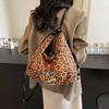 2025 Nuevo Popular de Este Año Estampado de Leopardo Bolso de Gran Capacidad para Mujer Mori Meng Otoño e Invierno Bolso Cruzado Bolso de Hombro Tote para Viaje