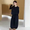 Conjunto de Ropa de Otoño y Primavera para Niñas 2026 Nuevo y Moderno Conjunto de Ropa de Otoño para Niños: Conjunto de Tres Piezas: Chaleco y Pantalones de Pierna Ancha