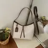 Bolsa de Palha Retrô de Grande Capacidade para Mulheres, Nova Moda Tendência 2026 Bolsa Tote Coreana, Bolsa Grande Simples de Ombro/Sob o Braço