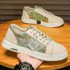 Sapatos Masculinos 2025 Nova Primavera Tênis Respiráveis Antiodor Sapatos Masculinos de Lona Leves Confortáveis com Solado Macio de Cano Baixo Sapatos Casuais