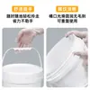 Cubo de Plástico Grueso de 5L en Stock, Cubo de Agua de 10 Litros, Material de Polipropileno de Grado Alimenticio, Cubo Grande Espiral Blanco Transparente de 25 Litros con Tapa