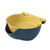 Prato de Frutas Preguiçoso Moderno Simples Doméstico Lanche Prato de Frutas de Plástico Cozinha Camada Dupla Cesta de Lavagem Oca Bandeja Prato de Lanche