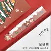 Regla con forma de personaje navideño para niños, regla para estudiantes, regla magnética, regla de 15 cm, regalos de Navidad al por mayor