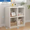 Gabinete, mueble de almacenamiento, estantería, estante de almacenamiento, estantería de piso, mueble de almacenamiento, estante de niveles, mueble bajo de ocho compartimentos, gabinete de rejilla