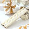 Papel Enrollado Grande Más Vendido de Amazon, Papel Recubierto con Estampado Dorado, Puntos Dorados, Rayas Diagonales, Papel de Regalo al Por Mayor
