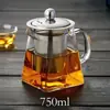 Tetera de Vidrio Resistente a Altas Temperaturas Engrosada Tetera para Hervir Taza de Té Filtro de Té para Infusión Resistente al Calor Juego de Té para el Hogar Tetera para Infusión