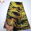 Tecido Brocado Jacquard Bordado Antigo com Fio de Ouro e Prata Tecido de Renda Brocado Africano Cheongsam