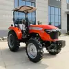 Trator agrícola com rodas versão 804 para comércio exterior transfronteiriço, de duplo propósito para terra úmida e seca, trator de quatro rodas com câmbio de marcha reversa