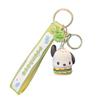 Llavero de la serie Snack de Sanrio con dibujos animados, muñeco de goma suave, colgante de mochila para pareja, regalo al por mayor