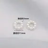 Estilo Japonés Retro Showa Forma Especial Círculo Agujero Recto Perla de Imitación Aro Pendientes Hecho a Mano DIY Joyería Accesorios Materiales