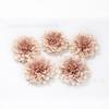 Flores Artificiales, Serie Marrón Cabezas de Flor de Hortensia Rosa, Flores Falsas, Materiales para Manualidades con Flores Artificiales, Flores Decorativas Realistas de Alta Gama