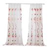 Mosquitero para Ventana de Comercio Exterior Navidad Atmósfera Americana Cortina Bordada Decoración Producto Terminado Papá Noel Elegante Venta Directa de Fábrica