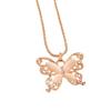 Joyería Yi estilo coreano nueva cadena de suéter collar de ópalo de mariposa ropa elegante para mujer suministro de joyería larga al por mayor
