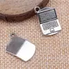 21x 13mm 2.3g plata antigua retro materiales para joyería hecha a mano artículos de uso diario colgante para laptop