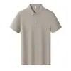 Camisa Polo Masculina Manga Curta Unissex Primavera/Verão Fina Elástica Respirável Gola Polo Algodão Estilo Grupo Empresarial
