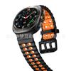Para Samsung Galaxy Watch7 Ultra Two-Tone Marine Silicone Strap Oficial Fivela Dupla Banda Esportiva