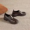 Nuevos Zapatos Europeos y Americanos para Mujer, Zapatos Romanos con Hebilla de Cinturón Retro, Zapatos de Tacón Bajo con Corte Profundo, Tacón Cuadrado, Zapatos Casuales de Tacón Medio, Tallas 33-43