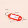 Almacenamiento de Lata para Llaves de Acero Inoxidable Se Puede Marcar con Hebilla de Llavero Intermedia Placa de Llavero de Clasificación Etiqueta de Llavero Cadena Casa de Alquiler