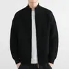 ¡Pedido por catálogo! ¡Elegante! Cardigan de punto liso estilo japonés para Primavera/Otoño 2026, cuello alto, chaqueta casual de moda, moderno