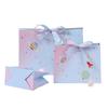 Bolsa de papel color degradado estilo ins cielo estrellado brillante papelería para jugar empaque de regalo joyería para niños regalo de cumpleaños bolso de mano