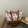 Moda Primavera 2026 Elegante e Moderna Bolsa Transversal de Ombro Único com Estampa de Cerejas Tendência Simples para Mulheres