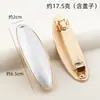 Grampo de Cabelo Brocado Oval para Canção DIY com Tampa, Ranhura, Patchwork Oval Base Multi-Clipe Material Base Joias Acessórios