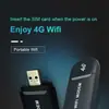 Router 4G ruso Dongle USB Terminal de internet inalámbrico europeo con ranura para tarjeta SIM Portatarjetas de internet USB