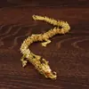 Liga dragão móvel ornamentos chineses zodíaco antigo bronze dragão artesanato dragão móvel liga dragão atacado