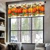 1 pieza patrón de múltiples colores patrón cortina corta cortina de cocina media cortina transfronteriza Halloween decoración ventana pequeña poliéster algodón