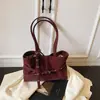 2025 Nuevo Bolso de Axila con Textura de Gamuza Otoño e Invierno Bolso de Hombro de Gamuza Escarchada Bolso Baguette Retro de Nicho